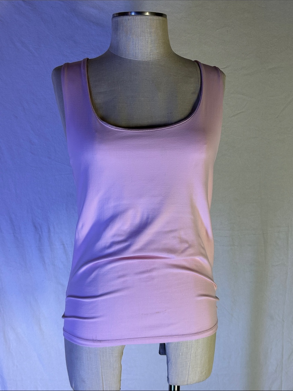 Zara Sleeveless Scoop Neck Tank Top - Lavender Pink